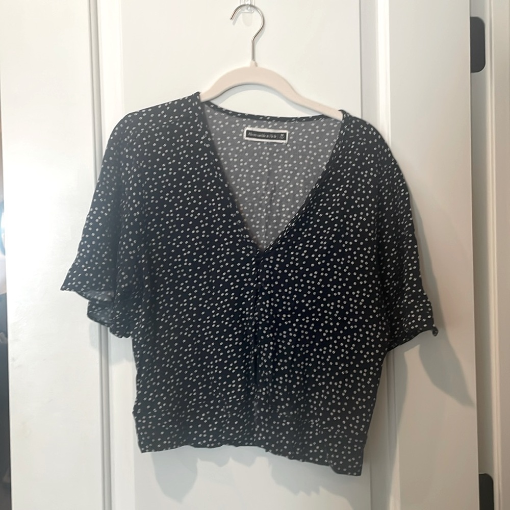 Abercrombie & Fitch Navy Blouse - Medium